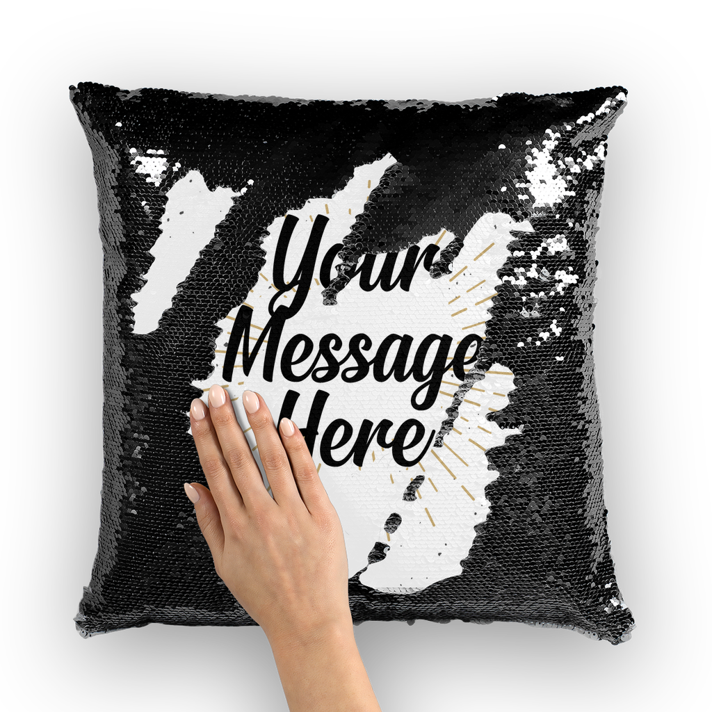 16x16 sequin pillow