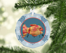 Load image into Gallery viewer, Ornament Featuring your Child&#39;s Picture or Art, Name, and Age
